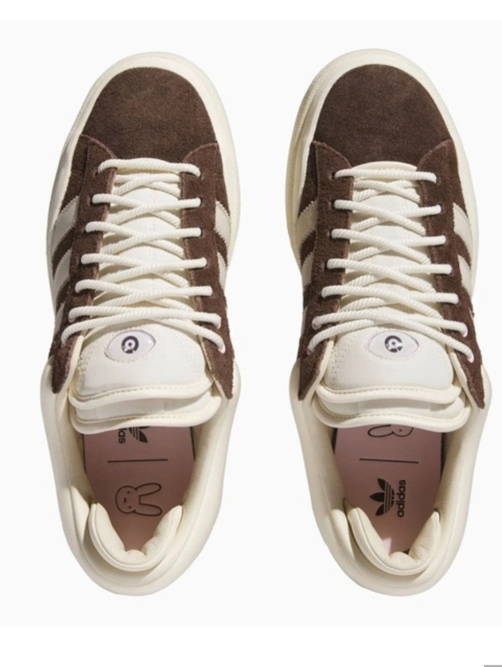 adidas Originals Brown and Cream Suede Sneakers